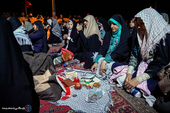 سفره هفت سین و مراسم تحویل سال در یادمان شهدای شلمچه